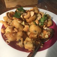 Deep-fried mock fish with chilli and lemongrass at Loving Hut - Pak Chong in Pak Chong