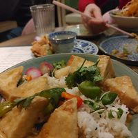 Red Curry with tofu. Heavy on the rice, light on the curry. at Miss Bāo in Kingston