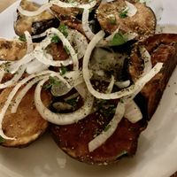 Fried Eggplant  at Paradosiako in Crete