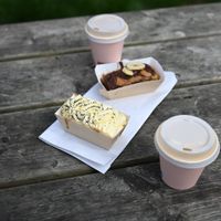 mia colazione flat white + dolcetto at Coop Coffee Co in Belfast