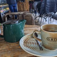 Green tea at The Grind Cafe in Sheffield