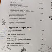 Dishes with green "v" are vegan. at Erzgebirgsstuben in Oberwiesenthal