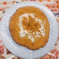 Vegan "làngos"  at Lángos - Fank in Budapest