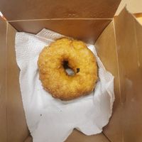 Vegan donut at Lángos - Fank in Budapest