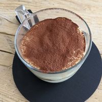 Tiramisu at Aquafaba in Mendrisio