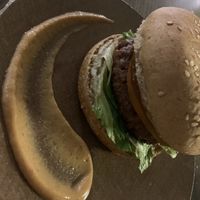 the neat burger  at Thalatheen  in Doha