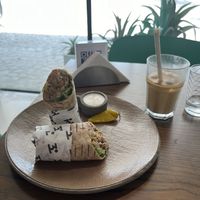 The authentic shawarma .  at Thalatheen  in Doha