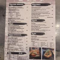 Menu at Ohana Cafe in Saugerties