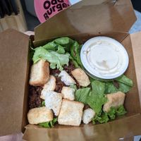 Ceasar salad at Odd Burger in London
