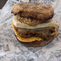 Maple crunch sandwich (sausage) at Odd Burger in London