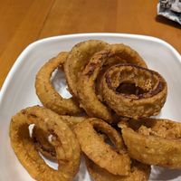 Onion rings at Odd Burger in London