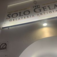 outside at Solo Gelato in Oia