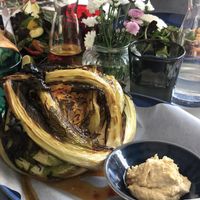 Baked cauliflower with homemade hummus  at Hotel Blü in Bad Hofgastein