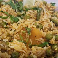 Vegetable Biryani was delicious! Just the right amount of spice and flavor! Also very filling, good deal. at Swad in Austin