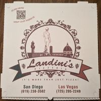 18" pizza box at Landini's Pizzeria in Las Vegas