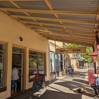 Outside at Dunolly Bakery in Dunolly