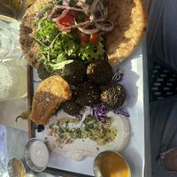 Falafel plate  at Motek Café in Miami
