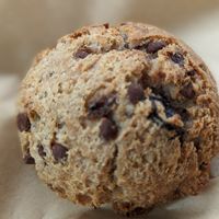 Chocolate cherry vegan, gluten free scone at Green Joe Coffee in Schaumburg