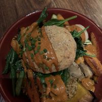 Roasted vegetables   at The Blackbird in Asheville