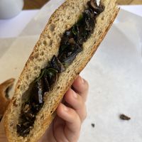 mushroom panini  at ΜΟΝΟ in Thessaloniki