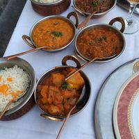 Vegan menu at Taj Mahal in Turin