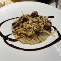 Balsamic cheese sausage linguine at Root Vegan - 本原純素 in Hong Kong Island