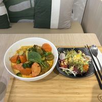 Combo with salad  at Root Vegan - 本原純素 in Hong Kong Island