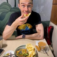 Shrimp chips with mushrooms  at Root Vegan - 本原純素 in Hong Kong Island