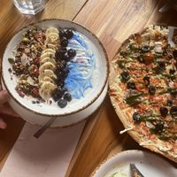 Yummy vegan food  at Naked and Sated - Maestro Victoria in Madrid