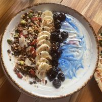 Vegan yogurt bowl   at Naked and Sated - Maestro Victoria in Madrid