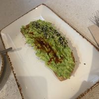Tosta with avocado   at Naked and Sated - Maestro Victoria in Madrid
