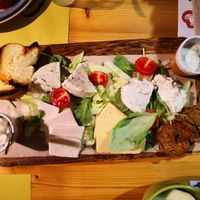 il tagliere di formaggi vegani a base di mandorla!! at Cime Di Tapas in Monopoli