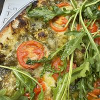 Pesto pizza!!!!   at La Torre de Pizza in San Sebastian