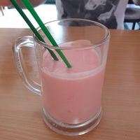 Strawberry lassi at Everest in Znojmo