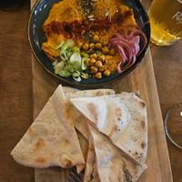 Hummus plate was to die for at Dough & Brew in Warwick