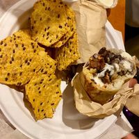 These chips… that sauce!! 🤤  at Natuurlik in Boynton Beach