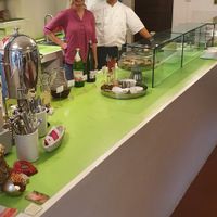 The hands behind the taste :) at Govinda in Locarno