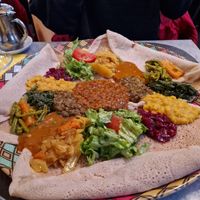 Vegan Plate for 2 (51,- ch) at Little Ethiopia in Geneva