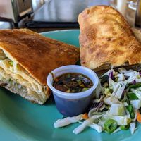 Scallion pancake at Veggie Heaven in Austin