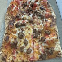 This is a basic cheese pizza veganized for the same price   at &pizza - Half St in Washington