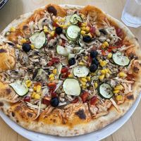 Vegan pizza  at Pizzeria Desetka in Cavtat