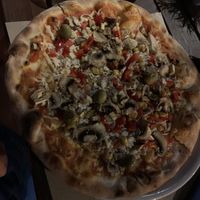Vegan pizza  at Pizzeria Desetka in Cavtat