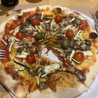 I attacked the middle before I remembered to take a photo!  at Pizzeria Desetka in Cavtat