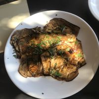 Smoked Aubergines  at Sparos Bistrot in Kefalonia