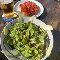 Sparos Salad and Bruscetta   at Sparos Bistrot in Kefalonia