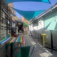 Outdoor seatingg  at POCO in Bisbee