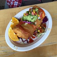 Chickn’ Ranchero Chimichanga! at POCO in Bisbee