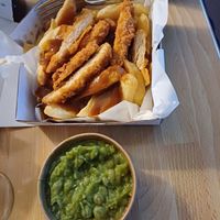 New favourite of vegan chickn loaded fries with satay at Sea & Earth in Nottingham