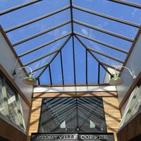 waiting inside the sky light 😍 at Storyville Coffee in Seattle
