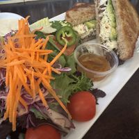 The black bean sandwich with mango chutney was delightful!   at Logan 11 in Chicago